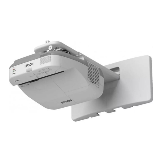 Epson PowerLite 570 Installation Handbook