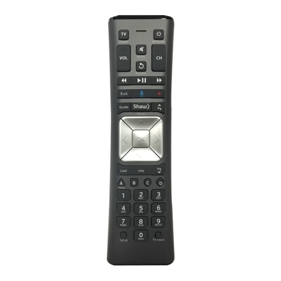 Shaw XR11 - Remote Control Starting Manual