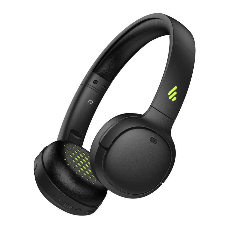 EDIFIER WH500 - Wireless On-Ear Headphones Manual
