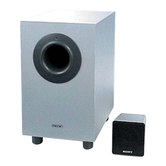 Sony SS-MS155 Service Manual