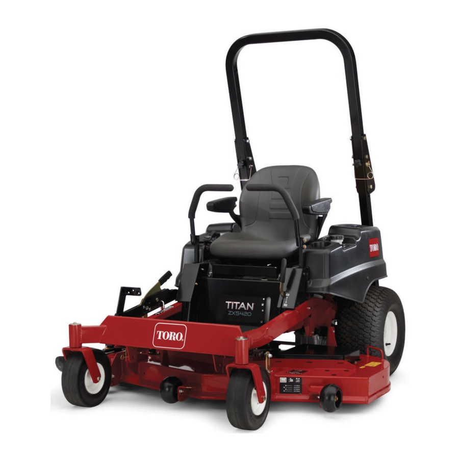 TORO TITAN ZX SERVICE MANUAL Pdf Download | ManualsLib