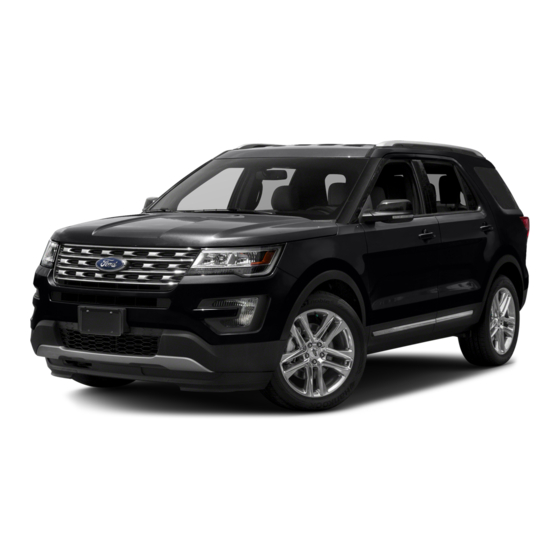 Ford 2017 EXPLORER Owner's Manual