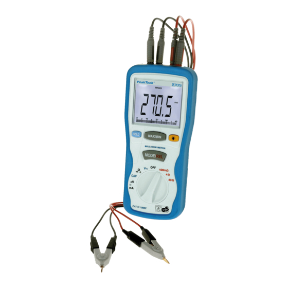 PeakTech 2705 Operation Manual