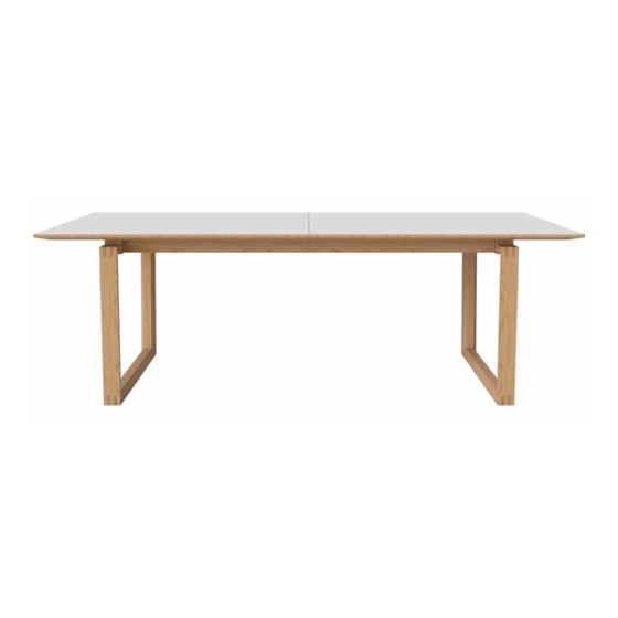 Bolia Nord Table Large Instructions For Use Manual