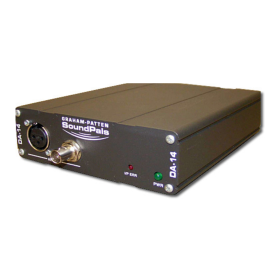 Simlatus SoundPals DA-14 Manuals