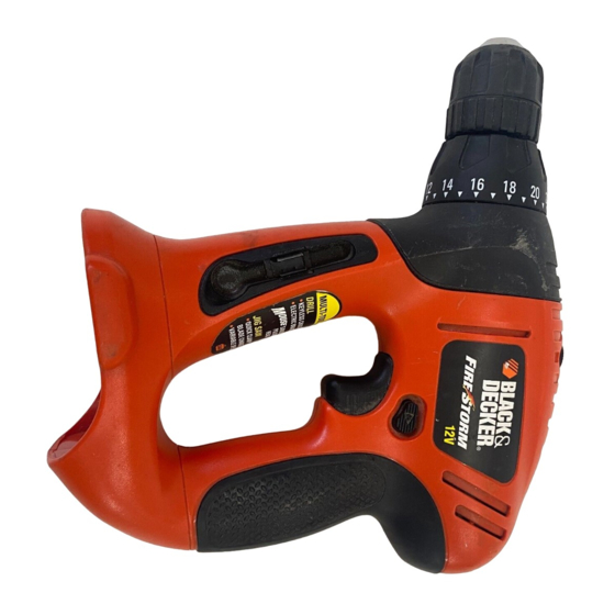 Black and decker firestorm 12v drill new arrivals