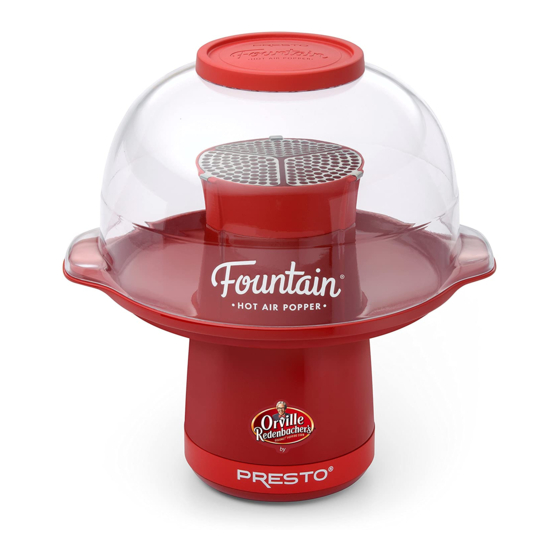 PRESTO FOUNTAIN POPPER INSTRUCTION MANUAL Pdf Download ManualsLib