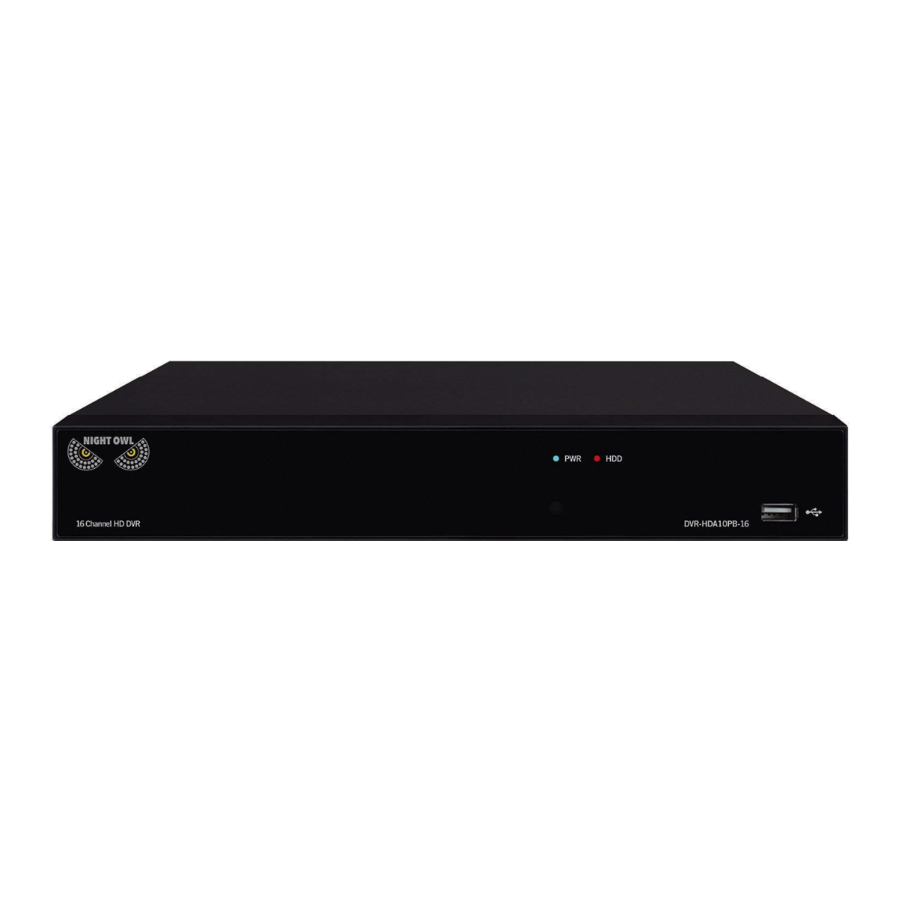 Night owl sale dvr troubleshooting