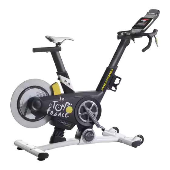 proform tour de france exercise bike manual