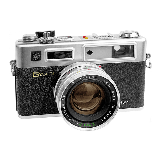 Yashica Electro 35 Repair Manual Pdf Download Manualslib