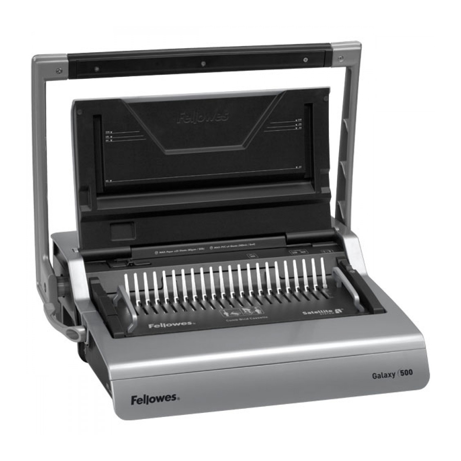 Fellowes Galaxy 500 Manual