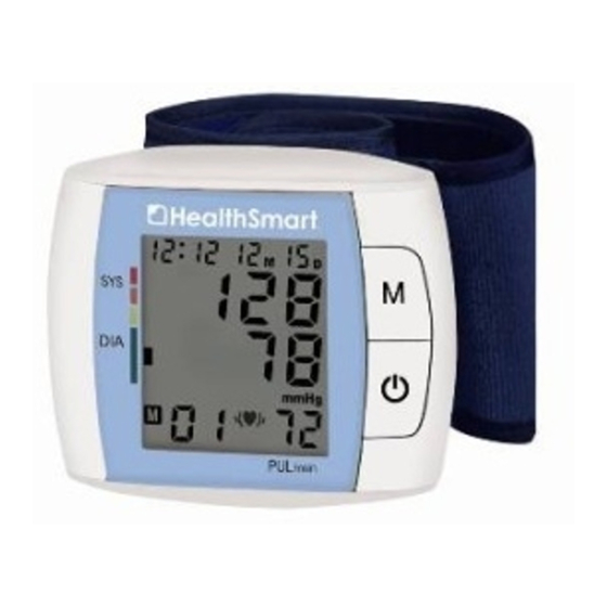 healthsmart blood pressure monitor manual