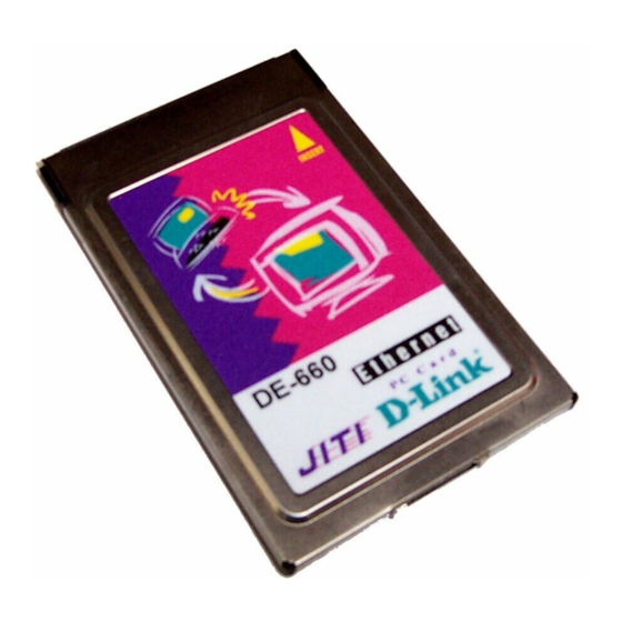 D-Link DE-660 CT Plus User Manual