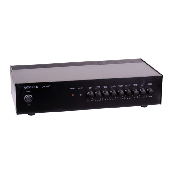 Reckhorn A-408 User Manual