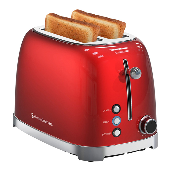 Lifegoods KitchenBrothers KB728 Toaster Manuals