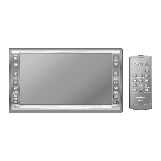 Panasonic CQ-VD6503W Instruction Manual