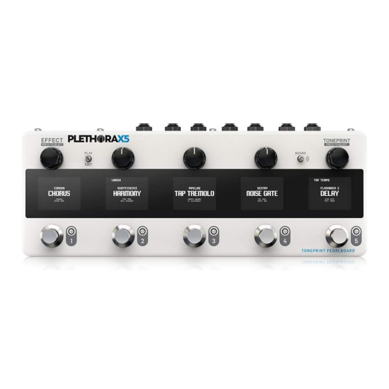 Behringer PLETHORA X5 Quick Start Manual