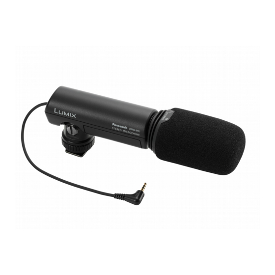 Panasonic DMW-MS1 - External Microphone For GH1 Manuals
