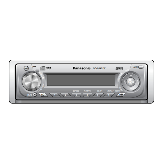 Panasonic CQ-C3401 Operating Instructions Manual