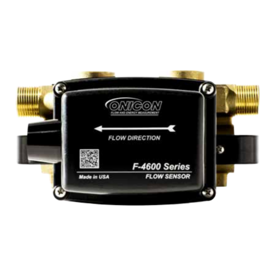 ONICON F4600 INSTALLATION AND OPERATION MANUAL Pdf Download ManualsLib