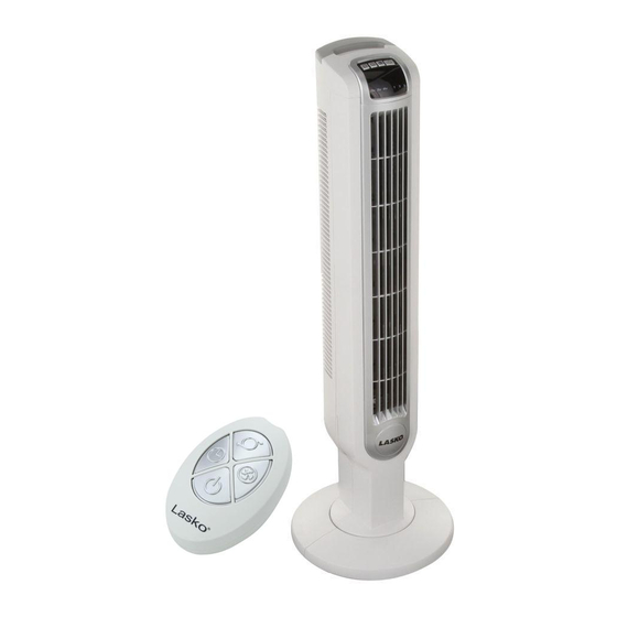 Lasko 2505 36 Tower Fan with Remote Control & Ionizer, Black