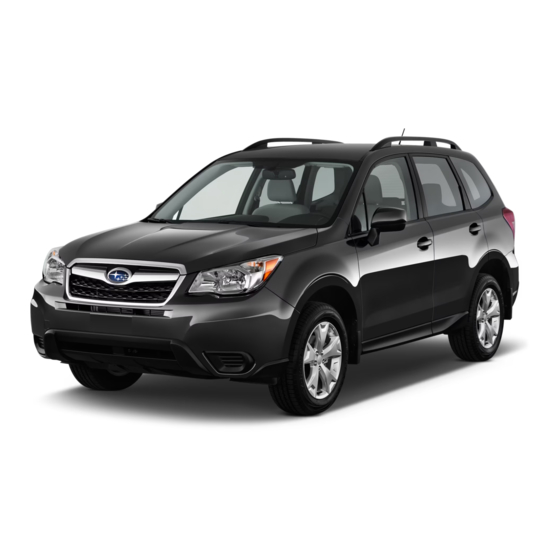 Subaru  Forester 2016 Quick Reference Manual