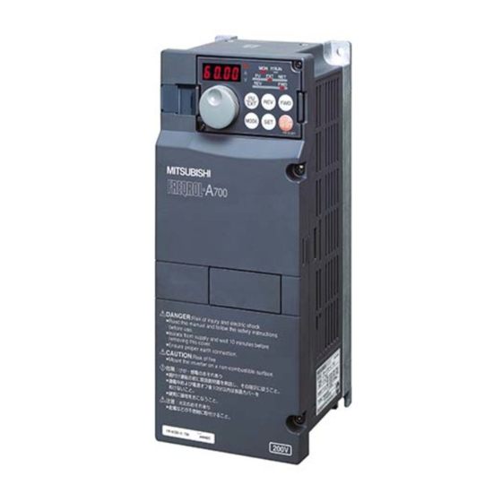 Mitsubishi Electric FR-A700 Series Instruction Manual