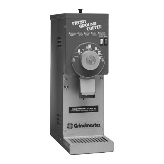 GRINDMASTER 810 OPERATOR'S MANUAL Pdf Download ManualsLib