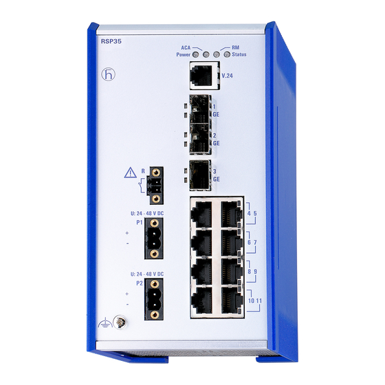 HIRSCHMANN RSP 20 USER MANUAL Pdf Download ManualsLib