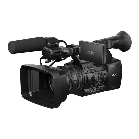 SONY PXW-Z100 OPERATING MANUAL Pdf Download | ManualsLib