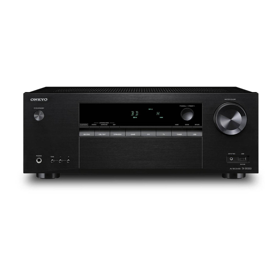 ONKYO TXSR353 QUICK START MANUAL Pdf Download ManualsLib