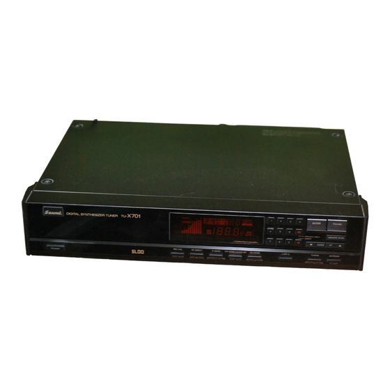 Sansui tu-x701 Service Manual