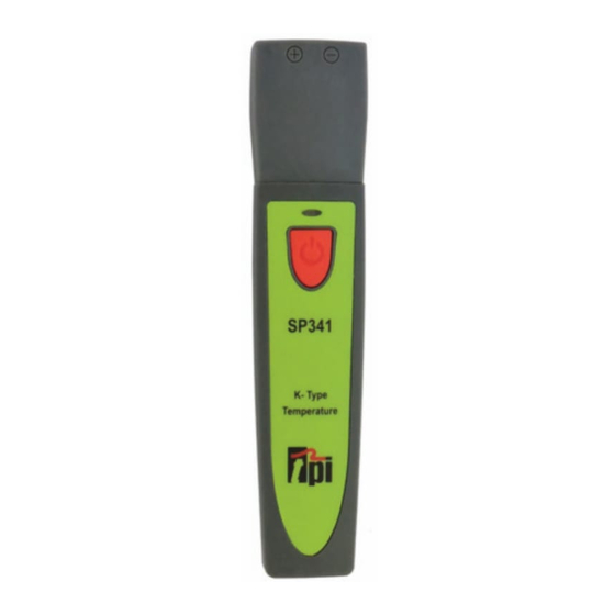 TPI SP341 Quick Start Manual