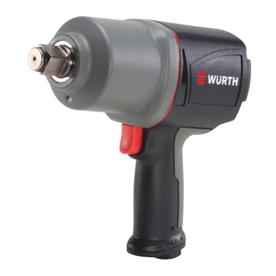 Würth DSS 3/4 inch premium Translation Of The Original Operating Instructions