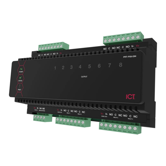 ICT Protege PRT-PX8-DIN Installation Manual