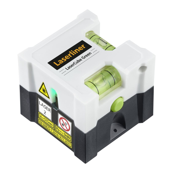 LaserLiner LaserCube Green Manual