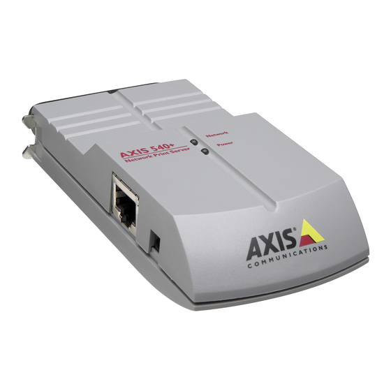 Axis 540+ User Manual