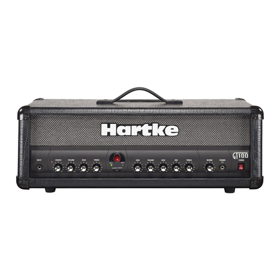 Hartke GT100 Owner's Manual