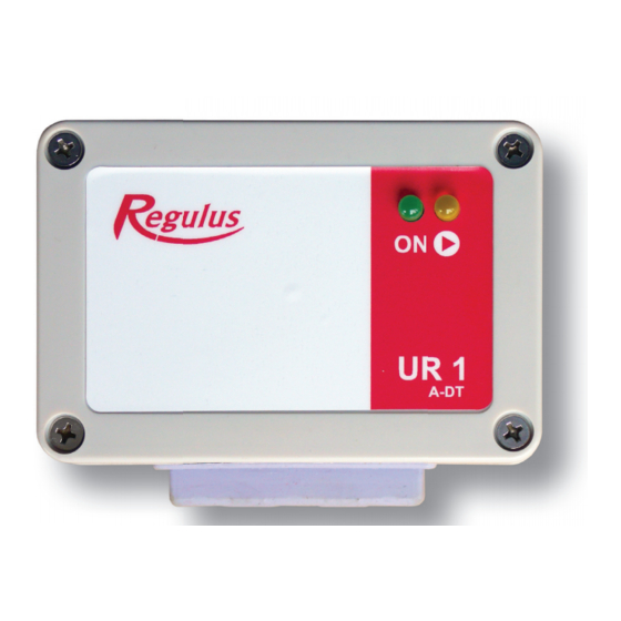 Regulus UR1 A-DT Installation And Operation Manual