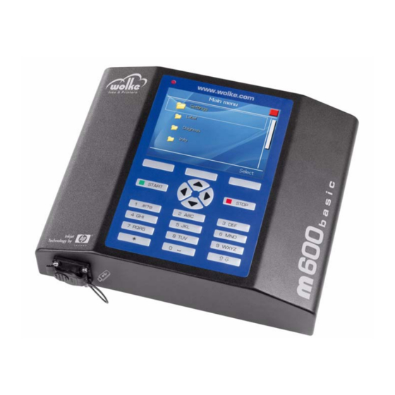 wolke m600 basic Operating Manual