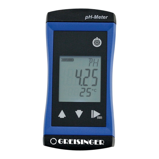 GREISINGER G 1500 Series Quick Reference Manual