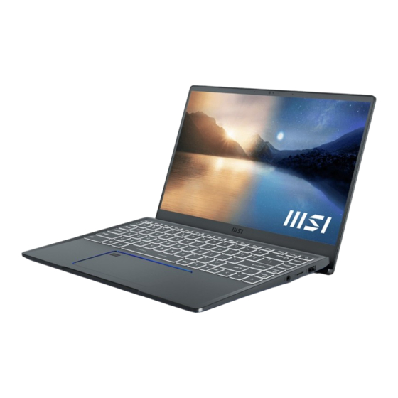 MSI Prestige 14 EVO User Manual