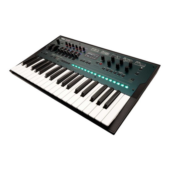 Korg opsix module Quick Start Manual