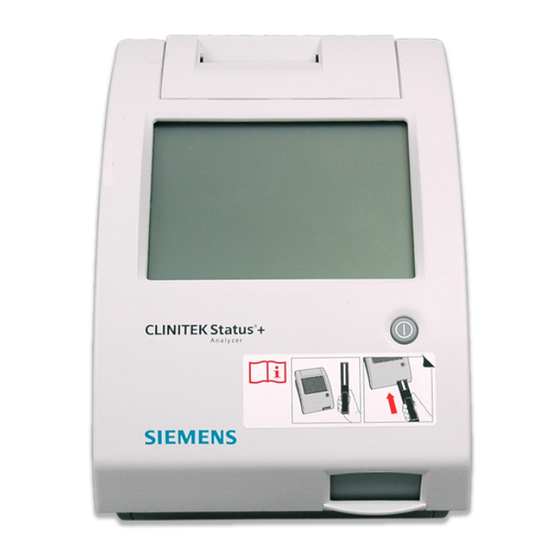 Siemens Healthineers CLINITEK Status+ Operator's Manual