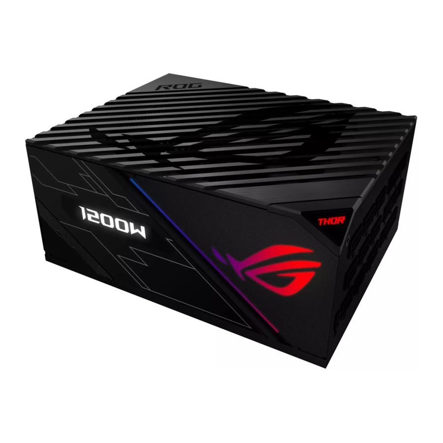 Asus ROG THOR - Power Supply Unit Manual