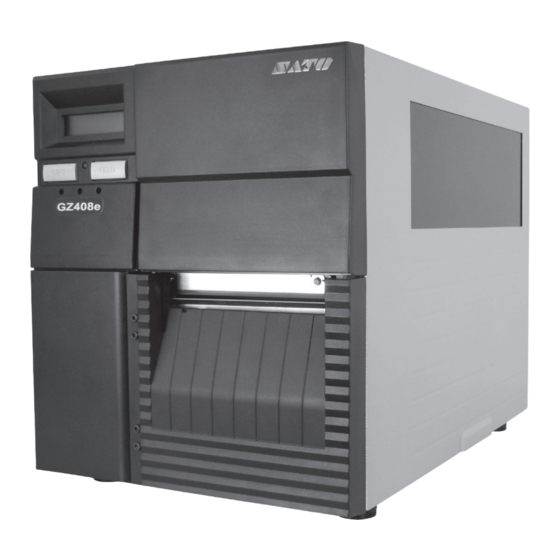 SATO GZ4e Series Operator's Manual