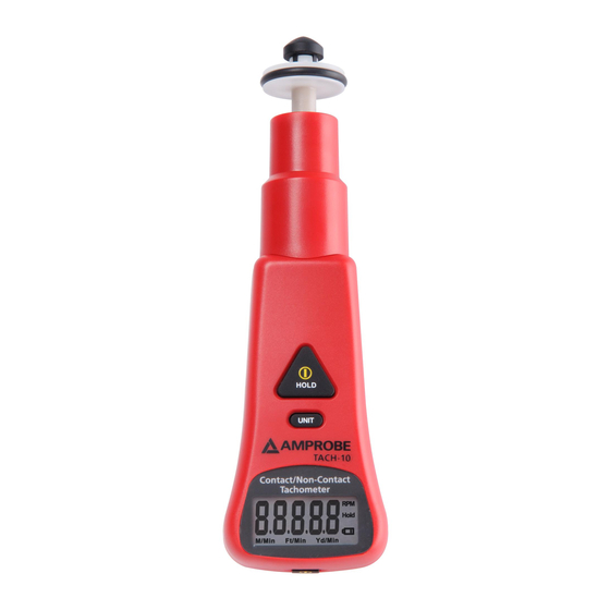 Amprobe TACH-10 Manuals