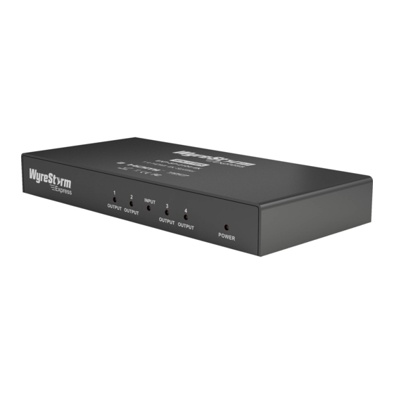 Wyrestorm EXP-SP-0104-4K Quick Start Manual
