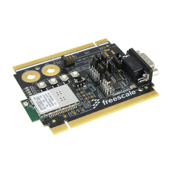 NXP Semiconductors Freescale TWR-WIFI-GS1500M Lab Manual