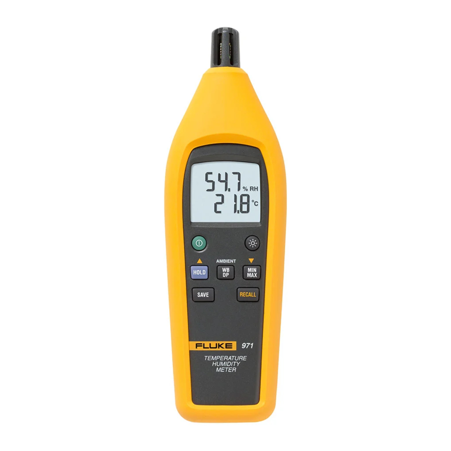 Fluke 971 - Temperature Humidity Meter Manual